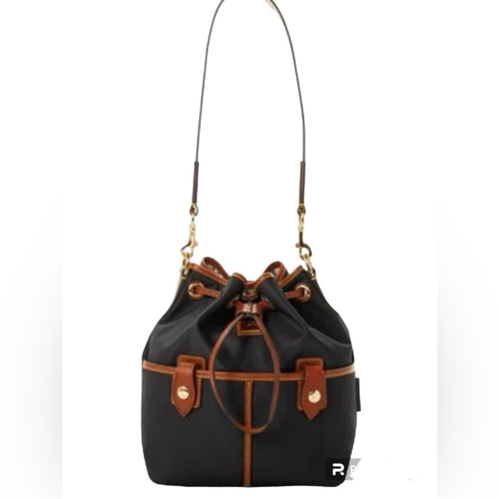 Dooney & Bourke Wayfarer Large Drawstring Nylon Bucket Bag - Picture 13 of 14
